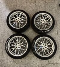 4 Cerchi in Lega - Japan Racing JR28 17" x 8" ET35 5 x 100  Argento spazzolato