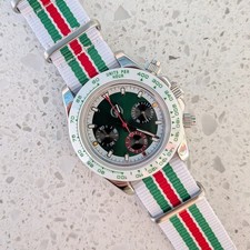 Cronografo | Quadrante verde e