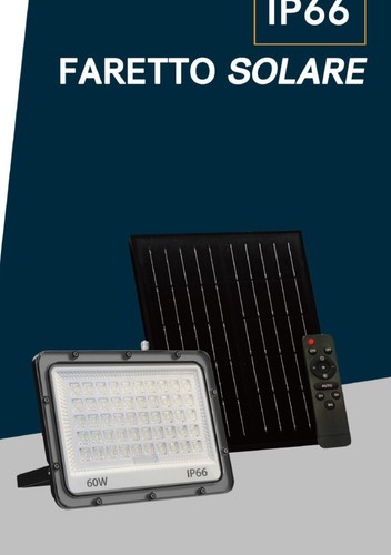 Faro solare 60w led con - solare,