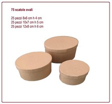 75 scatole ovali cartone