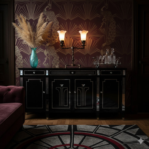 Edwardian art deco twin branch - edwardian,