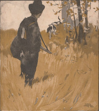 PRINT 1906 MELTICOVITZ HUNTING