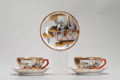 Antico set tazze ciotole - di,