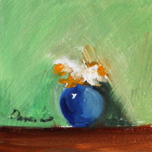Aceo rose natura morta arte - aceo,