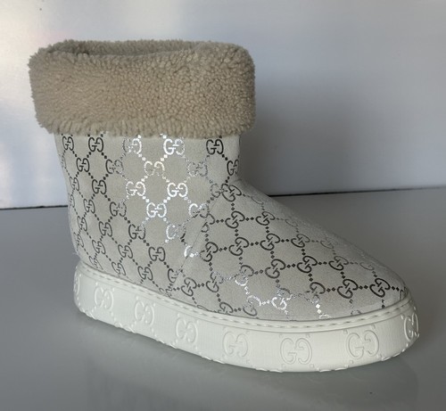 Gucci shearling silver - gucci,