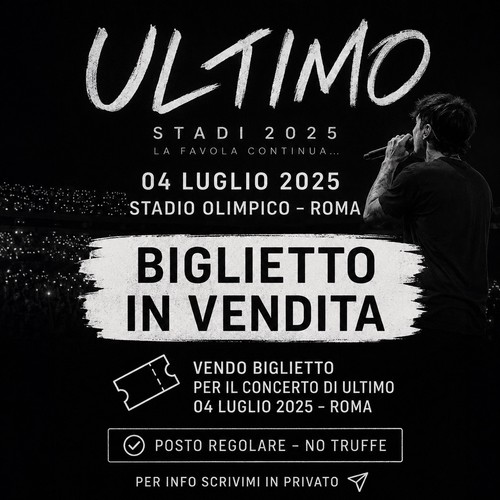 Biglietto concerto ultimo - biglietto, 4