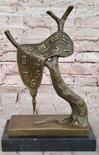 Abstract Moderno Art Fusione Orologio BY S Statua Statuina Bronzo Scultura