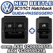 Pulsantiera Alzacristalli Anteriore Guida + Pulsante Vetro Passeggero VW BEETLE