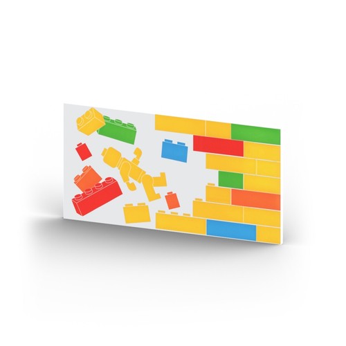 Parete con mattoncini - lego, e