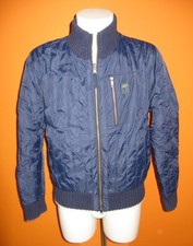 GIUBBINO GIUBBOTTO UOMO ARMANI JEANS TG. M DOUBLE FACE BLU + BIANCO ORIGINALE