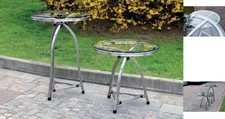 TAVOLO TAVOLINO MADE IN ITALY TAVOLI DA BAR BASSO ACCIAIO INOX DESIGN