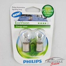 1x Philips EcoVision P21/5W contenuto 2 pezzi 12499ECOB2 Risparmio energetico 12V