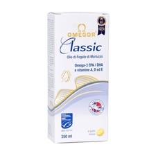 Olio Di Fegato Di Merluzzo Liquido OMEGOR Classic 250Ml - Senza Retrogusto Di Pe