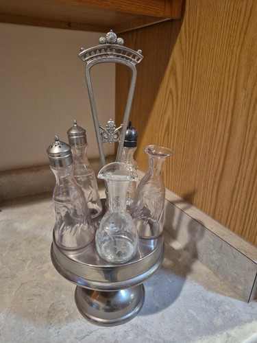Castor cruet set - 5, bottiglie
