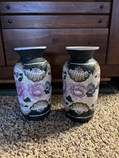 Vaso floreale vintage dipinto