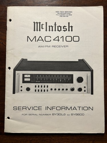 Mcintosh mac4100 ricevitore - mcintosh,