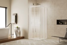 Box doccia profilo bianco 70x70 75x75 80x80 70x90 70x100 75x100 80x100 h190