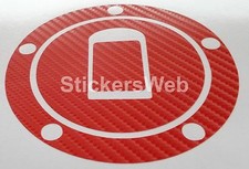 Adesivo Tappo Serbatoio KAWASAKI ZX9R ZX-9R 2000-2003 (Carbonio Rosso) Cod.531