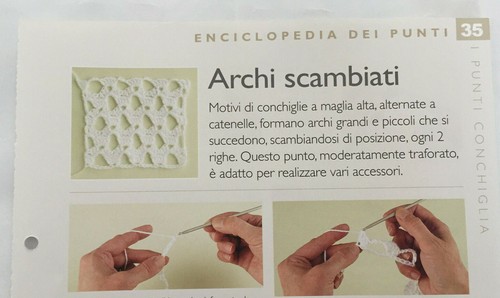 Scheda tecnica punti uncinetto - tecnica,