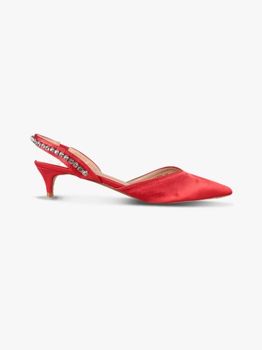 Dame rose decolletè raso - in, a