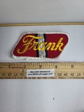 Frank Jacket Hat Shirt Patch Name Tag Badge Personalized VTG 1970s Sew On 1G
