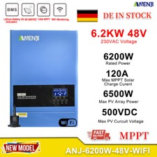 Inverter Solare Ibrido 6200W Off-Grid MPPT 120A 220V/230V 48V 500V Onda Sinusoidale Pura