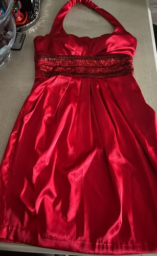Abito rosso setoso - , e