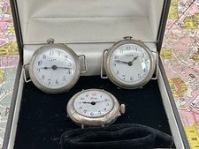 Lotto 3 Orologi  da Tasca Convertiti  in Polso  . 1910 . OROLOGIO TASCA