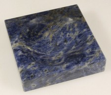PRL) POSACENERE PORTACENERE MARMO PIETRA SODALITE MARBLE ASH-TRAY CENDRIER 