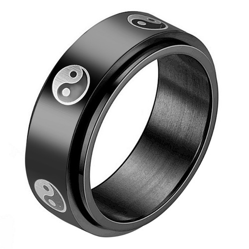 Anello uomo acciaio inox tai - acciaio,