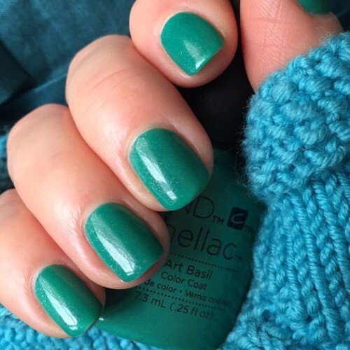 Cnd shellac art - shellac, basil