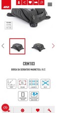 GIVI CRM103 CORIUM BORSA SERBATOIO MAGNETICA MOTO PORTA SMARTPHONE 8LT