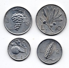 ITALIA - SERIE DI 4 MONETE DA