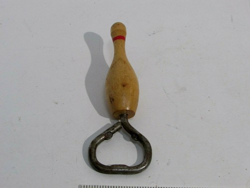 Spilla bowling legno vintage - spilla,