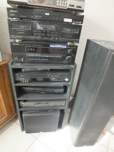 Radio torre hifi con ripiani - 4,