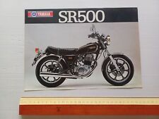 Yamaha SR 500 1982 depliant originale ITALIANO