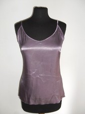 Raffinato Top Canottiera Sotto Giacca TRUSSARDI   Tg. S in Tessuto Lucido Strech