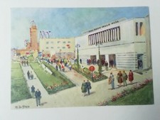 CARTOLINA PUBBLICITARIA FIERA DEL LEVANTE ESPOSIZIONE BARI PUGLIA 