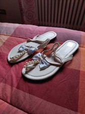 Sandalo Bianco Con Perle E