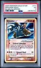 PSA 3 Groudon Gold Star -