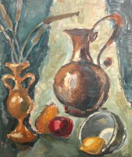 Dipinto ad olio vintage natura