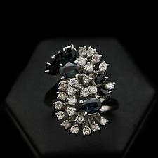 ANELLO GRAPPOLO ORO BIANCO 18