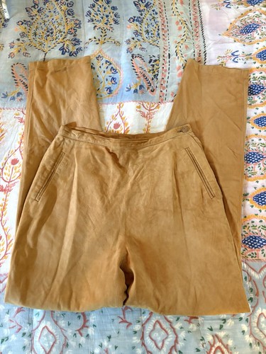 Pantalone pelle scamosciata