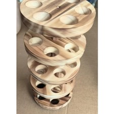 Portauova girevole in legno