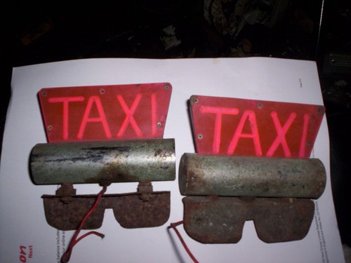 Insegne taxi vintage - taxi,