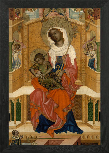 Quadro madonna col bambino con - bambino,