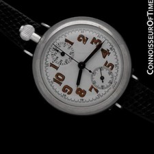 Raro cronografo sportivo uomo grande vintage HEUER anni '10 - originale con garanzia