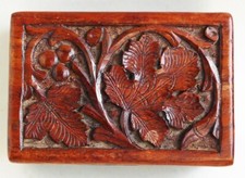Vintage Hand Carved  Hardwood