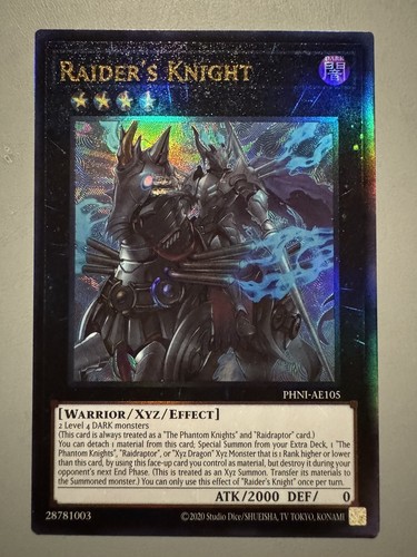 Yugioh raider knight - yugioh, (xyz)
