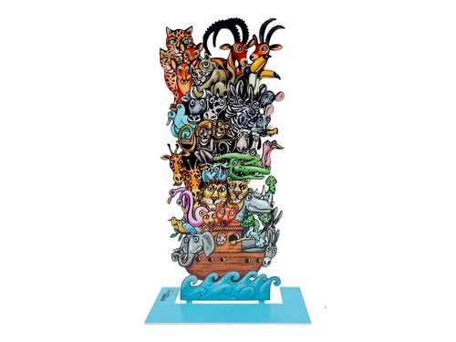 Scultura arte moderna metallo